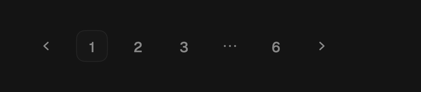 Disabled pagination
