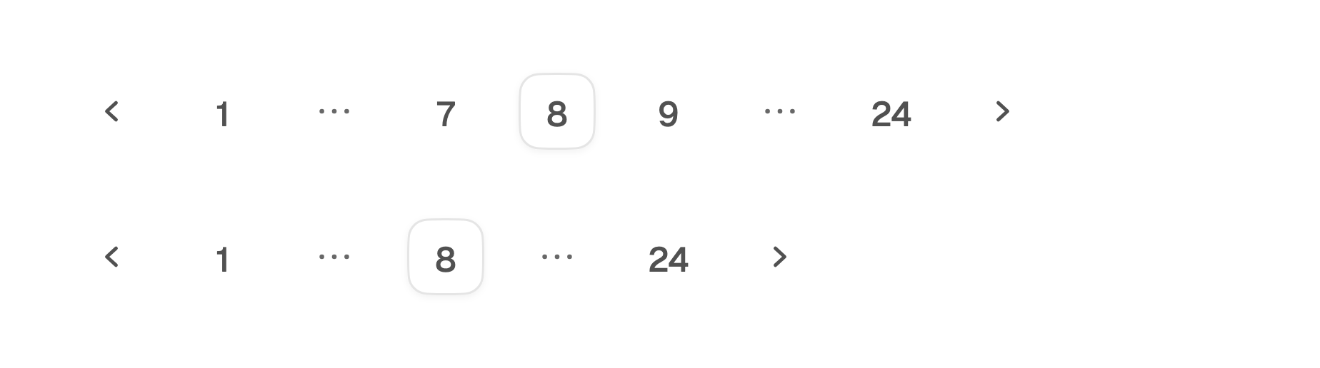Pagination fitting a narrow width